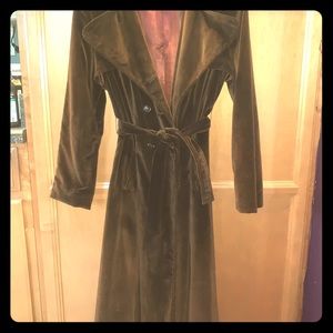 Marguerite Rubel Velvet Trench Coat